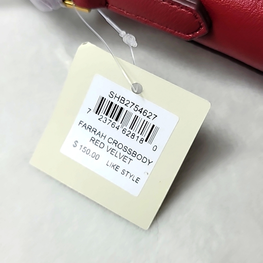 Fossil Farrah Red Velvet Crossbody - Picture 6 of 7